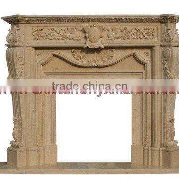 CARVED MARBLE FIRE PLACE photo-2