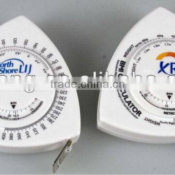 BMI tape measure/round retractable tape measurement low price