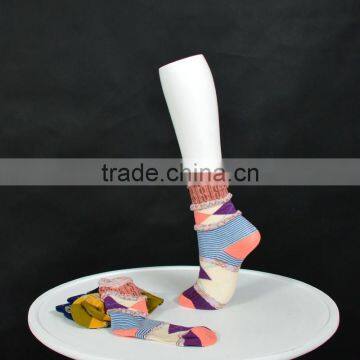 White Female Hosiery Leg Form Knee High Foot Mannequin Display For Sale