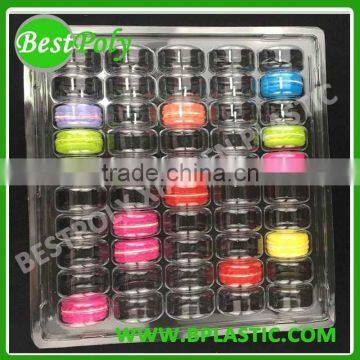 New style blister clamshell tray packaging for 50 pieces macarons