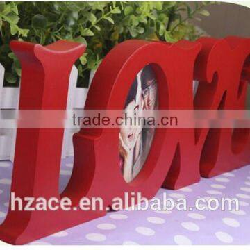 White Red Love Design Wedding Decoration Wooden Photo Frame photo-2