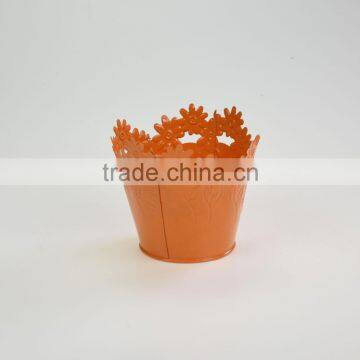 China Garden Products Cylindrical Galvanized Zinc Sunflower Vases photo-4