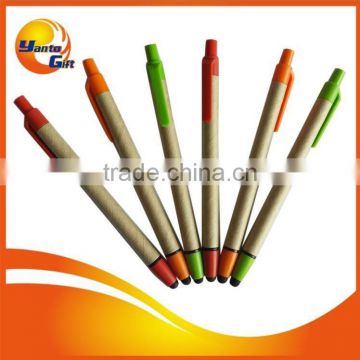 Eco Friendly Recycled Stylus Cardboard Ballpoint Pen