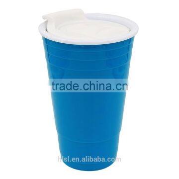 BRC Plastic Double Wall Cup Custom With Lid, PP Plastic Sports Cup With Cover photo-2