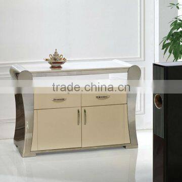 C362 Polished Stainless Steel &MDF Coffee Table for Living Home photo-3