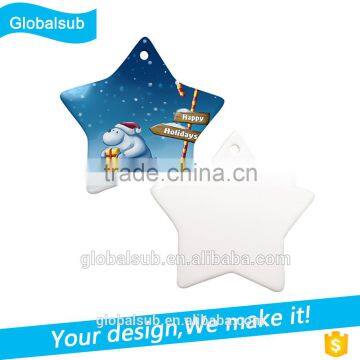 Hot star shape Ceramic Ornament diy Christmas Decoration