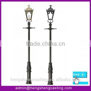 Alibaba China hot sell outdoor antique double arm street light pole