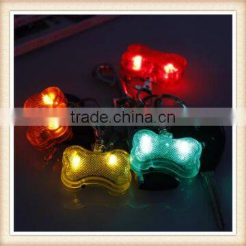 Shining Bone Flashing LED Pet Collar Pendant Tag Light High Quality Dog Tag Two Colors Free Shipping