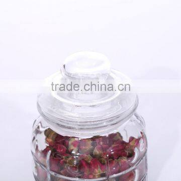 350ml Clear Airtight Decorative Glass Canisters With Glass Lid photo-3
