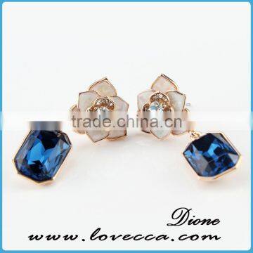 Wholesale earring setting design,lady rhinestone earring,fashion single stone earring designs