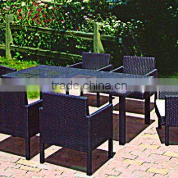 FZ-018 Outdoor and indoor long rattan table and chair for furniture wholesale