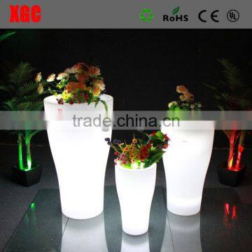 LED glow illuminated planter flower pot GD126