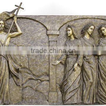 large Jesus bronze wall sculpture