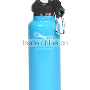 Colorful Sports Water Aluminium Bottle With Carabiner Lid photo-5