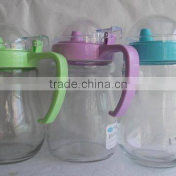 18oz Hot sale colorful glass oil bottles set