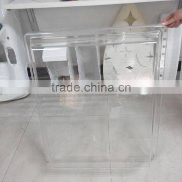 vacuum forming thick blister clear plastic cover/clamshell PVC tray