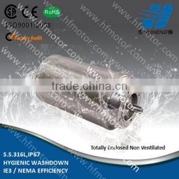 TENV Stainless Steel Housing Three Phase Motors IP67