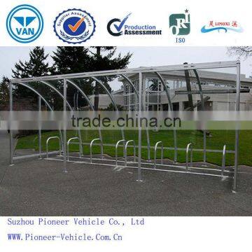 2014 best sold outdoor bicycle rack shelter/bicycle rack carport/ bicycle rack carport(ISO,TUV,SGS approved)