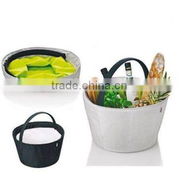 White Oval Collapsible Bag or Market Basket( TM-PEGB-017)