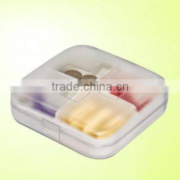 Custom Promotional 4 Compartment Medicine Storage Case PP Plastic Pill Storage Box Supplier in China,plastic Pill Box Supllier photo-3