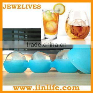 Non-stick Silicone Round Ice Trays for Cocktail photo-5