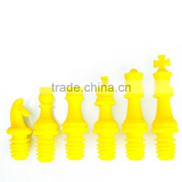 2016 New Products Four Colors Hot Sale Silicone Wine Stopper Chess Shape photo-6