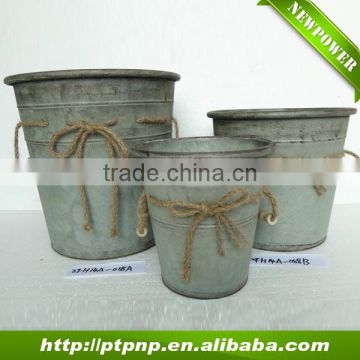 Column Factory Cheap Zinc flower pot for home and garden