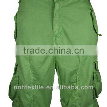 2014 men's cotton cargo shorts with 6 pockets for men