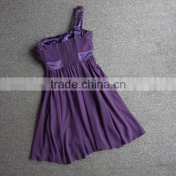 GZY 2015 Beaded One-shoulder Slim and Fit Designer Dresses photo-3