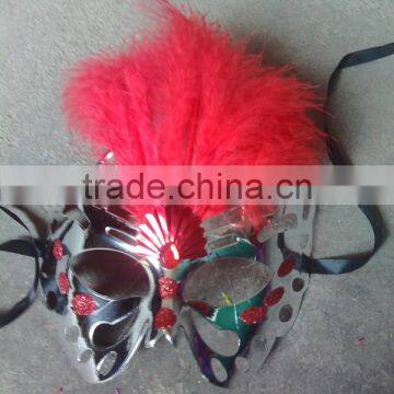 feathered venetian party mask for sale