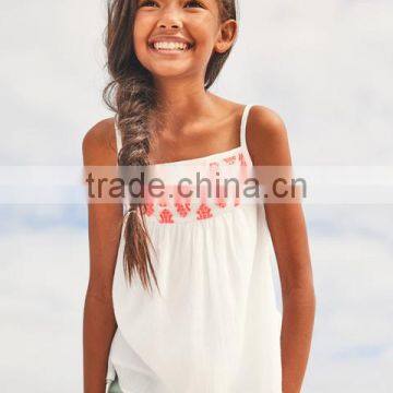 2017 Latest Toddler Baby Clothes Summer Cotton Wholesale Tshirt Printing Baby Boutique Clothing Latest Design Girls Tank Tops photo-2