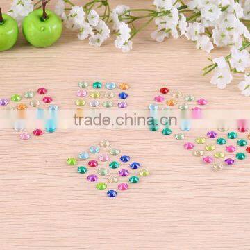 Multi Colors Diamante Rhinestone Clear Crystal Craft Gems Stickers photo-3
