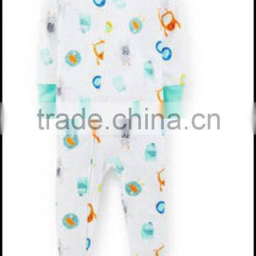 brand new 2015 winter thick footed pajamas kids fleece sleepwear baby pajama