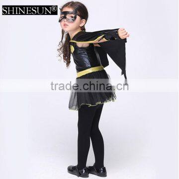 2016 Supply Halloween Costume Childrens Kids Black Cosplay Costume With Eye Patch photo-2