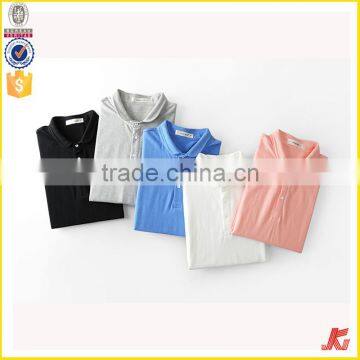 High quality adults short sleeve plain pure color mixed sizes stock custom blue 160g 100% pique cotton polo t shirt men