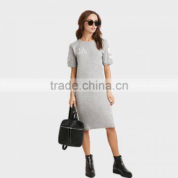 Womens Clothing Summer 2015 Short Sleeve 100%cotton Dresses photo-2