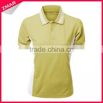 100% Polyester Dry Fit Sport Latest Design Color Combination Polo T Shirt
