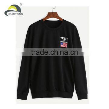 100% cotton custom wholesale crewneck sweatshirt men