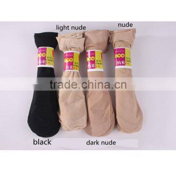 Amazing 10 Pairs/ Lot Black Nude Pure Color Short Sock Thin Transparent Crystal Silk Socks Girl Summer Women's Socks photo-6