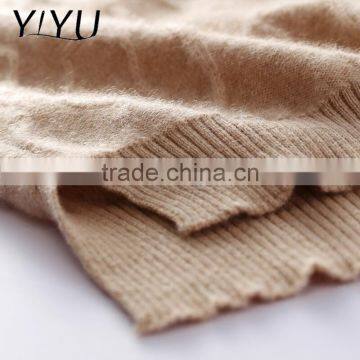 Hot Sale Winter Fall Women Loose Turtleneck Cashmere Cable Knit Pullover Sweater photo-4