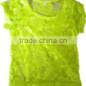 Wholesale Baby girl Lace Shirt With Ruffle baby shirt lace shirt baby girl lace top