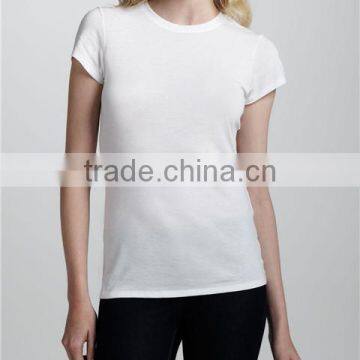 Simple Design Fashion Blank White Plain T Shirt