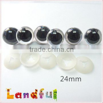 24mm Clear Safety Eyes with Handmade Washer for Crochet Amigurumi dolls