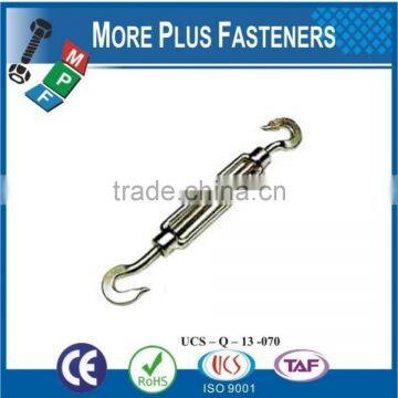 Made In Taiwan Galvanized Eye and Eye or Hook and Eye Turnbuckles Barrel Strainers or Tensioners DIN 1480 photo-6