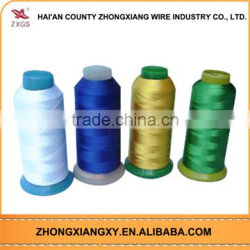 Dyed polyester elastic thread for embroidery