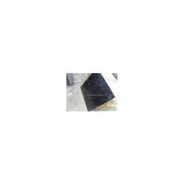 black marble with white veins