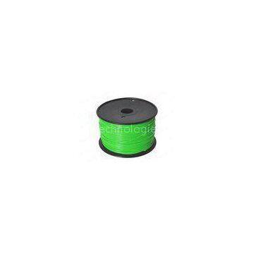 Plastic Green 1.75MM PLA Filament For Makerbot / UP 3D Printer , 3D Printing Consumables
