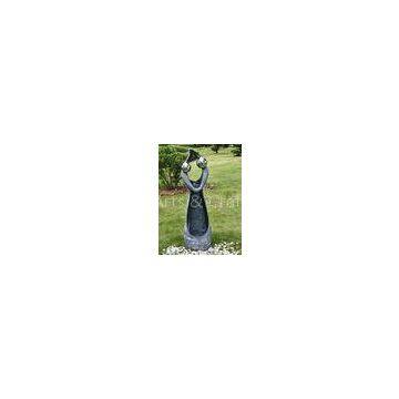 Stone Color Statue Water Fountains , Decorative Garden Fountains For House