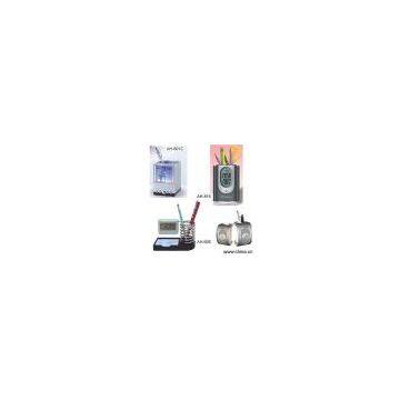 Sell Pen Holder with Calendar & Alarm Clock