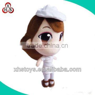 2015 newest plush cartoon toys sexy nurse doll for girl